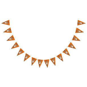 Lacrosse Party Orange Bunting