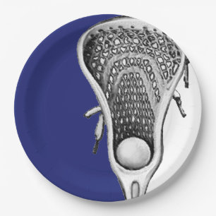 Lacrosse Party Paper Plate