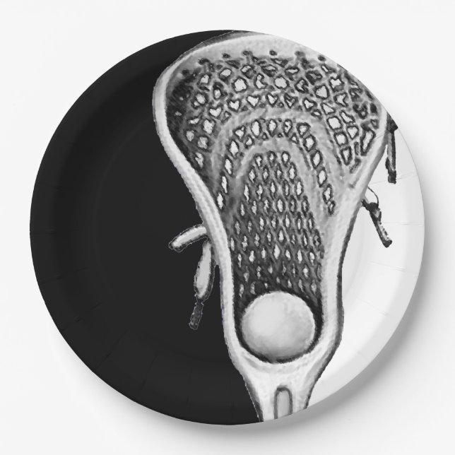 Lacrosse Party Paper Plate (Front)