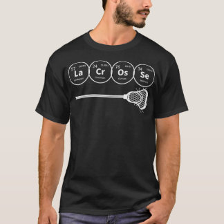 Lacrosse Periodic Table of Elements Chemistry Gift T-Shirt