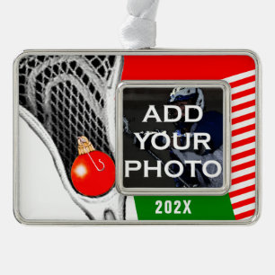 Lacrosse Photo 2025 Silver Plated Framed Ornament
