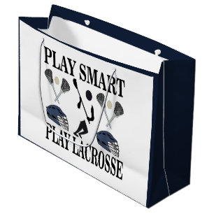 Lacrosse Player Coach Team Birthday Large Gift Bag