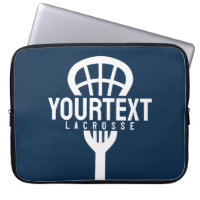 Lacrosse Player CUSTOM TEXT Team Mesh Sport Stick 
