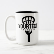 Lacrosse Player CUSTOM TEXT Team Mesh Sport Stick 