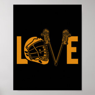 Lacrosse Player Funny Lax Sport Love  Poster
