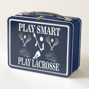 Lacrosse Player Sports  Metal Lunch Box