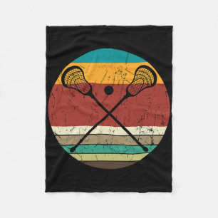 Lacrosse Player Team Sport Lax Goalie Laxing Vinta Fleece Blanket