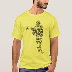 Lacrosse Player Typography T-Shirt