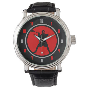 Lacrosse Player watch -red / black