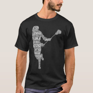 Lacrosse Player Youth Kids Men Boys T-Shirt