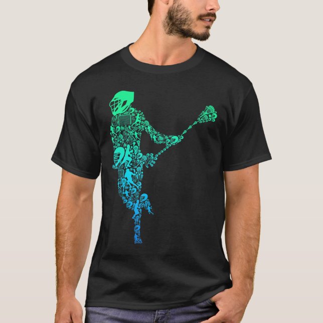 Lacrosse Player Youth Men Boys Kids  T-Shirt (Front)