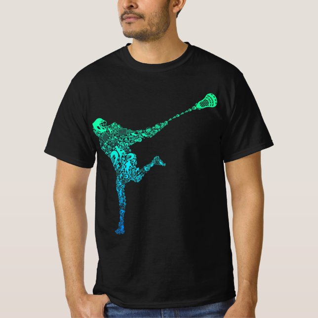 Lacrosse Player Youth Men Kids Boys  T-Shirt (Front)