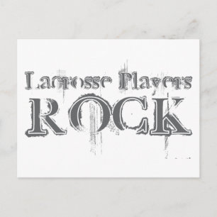 Lacrosse Players Rock Postcard