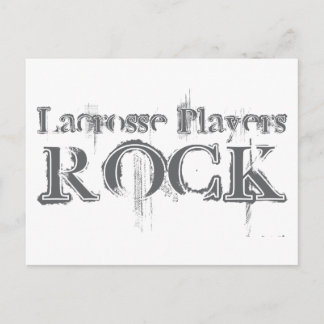 Lacrosse Players Rock Postcard