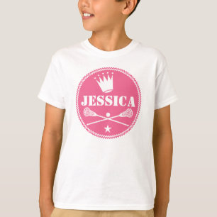 Lacrosse Princess Personalised Girls T-shirt