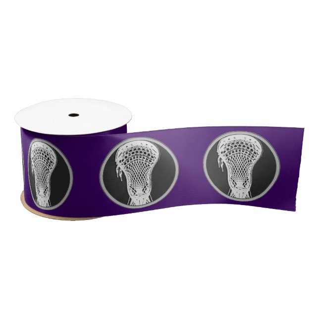 Lacrosse Purple Satin Ribbon (Spool)