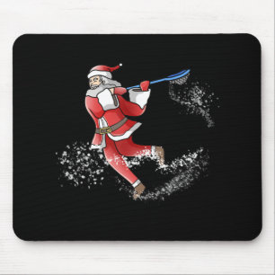 Lacrosse Santa Christmas Cool Lax Sport Ugly X-Mas Mouse Pad