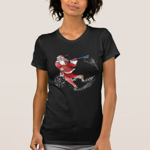 Lacrosse Santa Christmas Cool Lax Sport Ugly X-Mas T-Shirt
