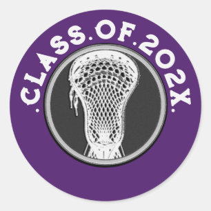 Lacrosse Senior Night Classic Round Sticker