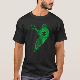 Lacrosse Shamrock Clover Leaf Pajama St. Patrick's T-Shirt