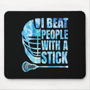 Lacrosse-shirt Lax I Beat People With A Stick Boys Mouse Pad