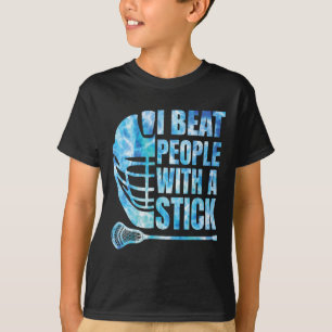 Lacrosse-shirt Lax I Beat People With A Stick Boys T-Shirt