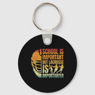 Lacrosse-shirt Lax Lacrosse Is Importanter Boys Yo Key Ring