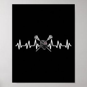 Lacrosse Shirts Mens Lacrosse Player Lax Stick 3 Poster