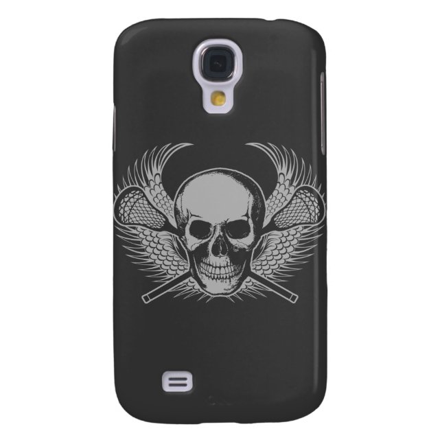 Lacrosse Skull - Grey Case-Mate Samsung Galaxy Case (Back)