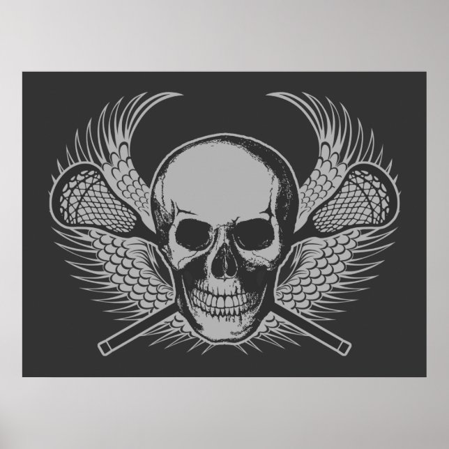 Lacrosse Skull poster (Front)