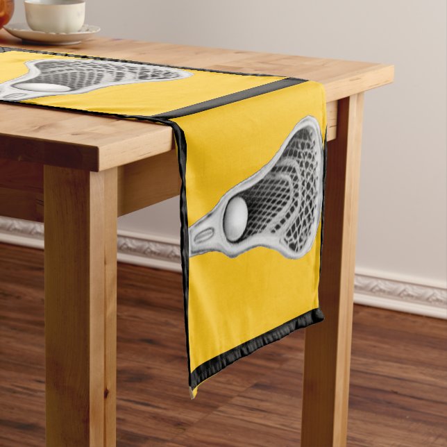 Lacrosse Sports Event Short Table Runner (In Situ)