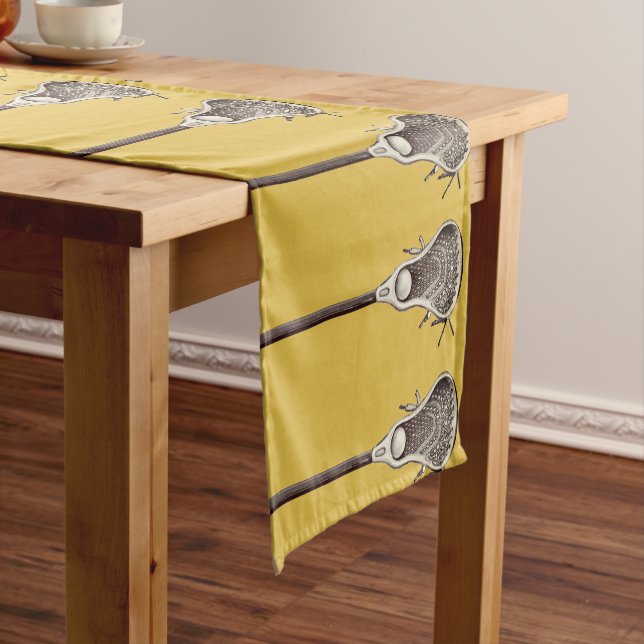 Lacrosse Sports Event Short Table Runner (In Situ)