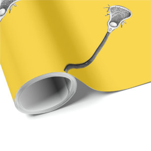Lacrosse Sports Gift Wrapping Paper