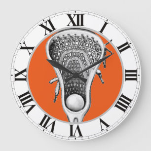 lacrosse sports large clock