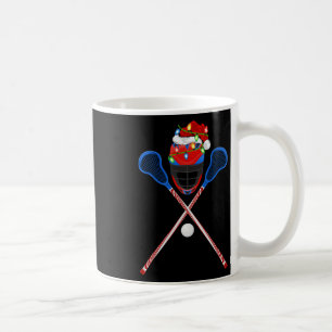 Lacrosse Sports Lover Xmas Santa Hat Lacrosse Chri Coffee Mug