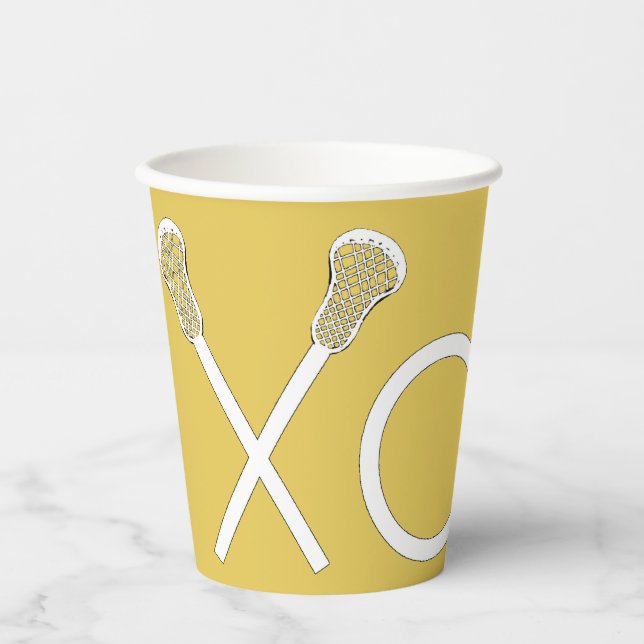 Lacrosse Sports Paper Cups (Front)