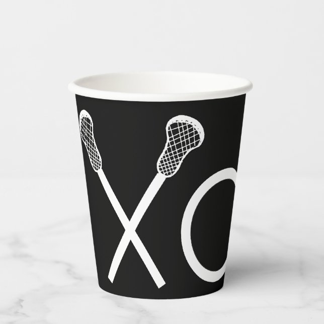 Lacrosse Sports Paper Cups (Front)