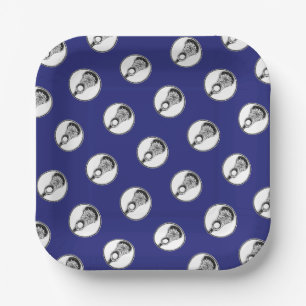 Lacrosse Sports Party Paper Plates