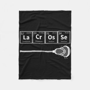 Lacrosse Sports Periodic Table Of Elements Lax Pla Fleece Blanket