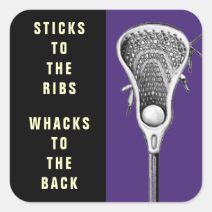 Lacrosse Sports Square Sticker