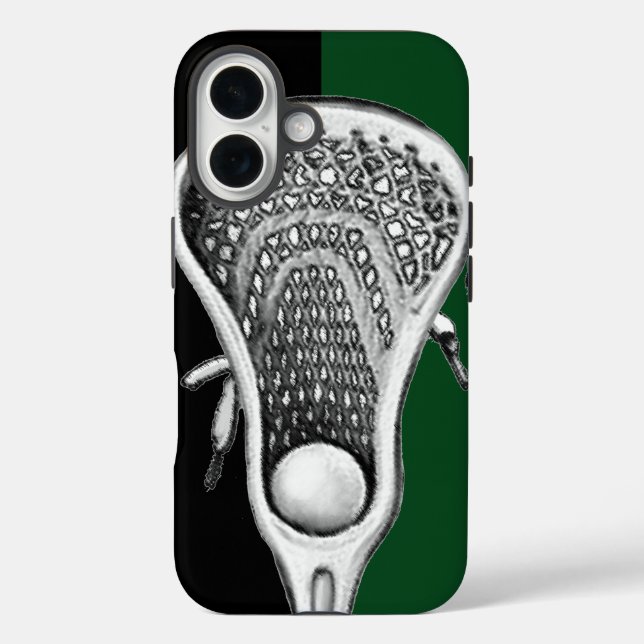 Lacrosse Sports Team Green Case-Mate iPhone Case (Back)