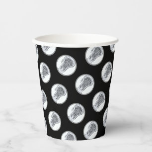 Lacrosse Sports Team Paper Cups