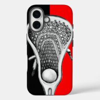 Lacrosse Sports Team Red