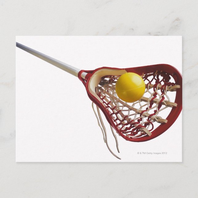 Lacrosse stick and ball postcard (Front)