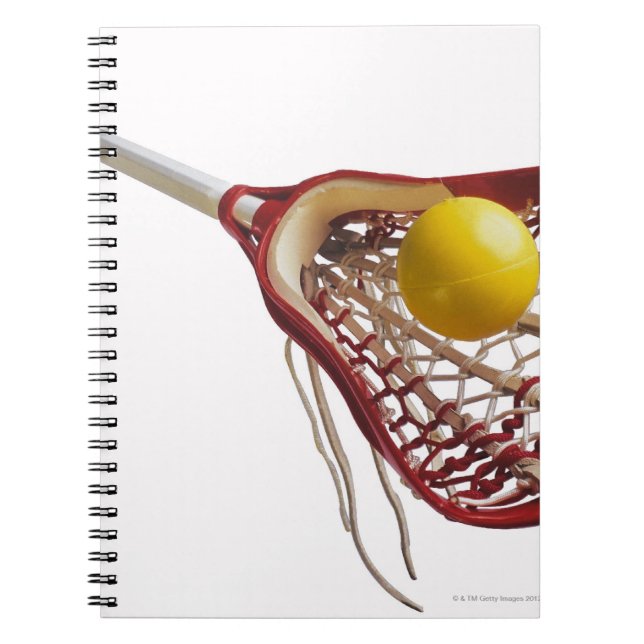 Lacrosse stick and ball spiral notebook (Front)