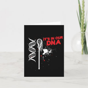 Lacrosse Stick In Our Dna Lax Player Coach Team At Card