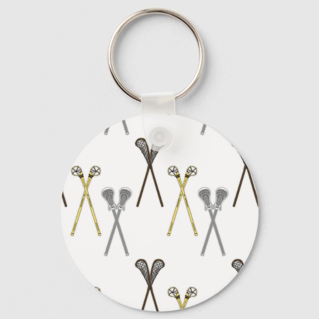 Lacrosse Sticks Key Ring (Front)