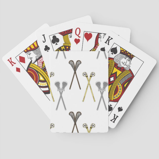 Lacrosse Sticks Playing Cards (Back)