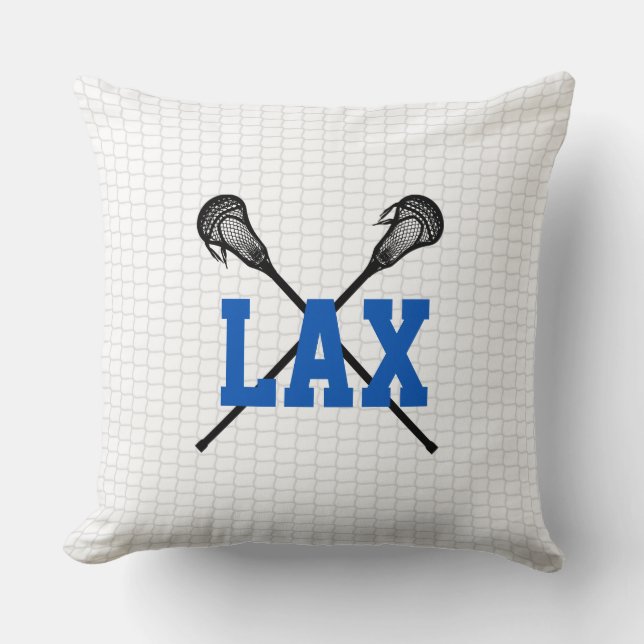Lacrosse Sticks Sports Team Colours LAX Teen Decor Cushion (Front)