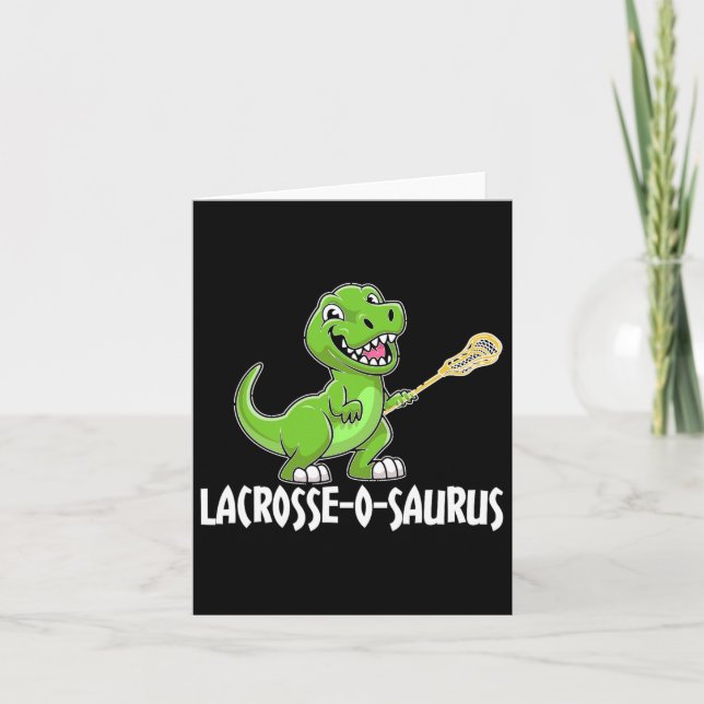 Lacrosse T-rex Dino Lacrosse Racket  Card (Front)